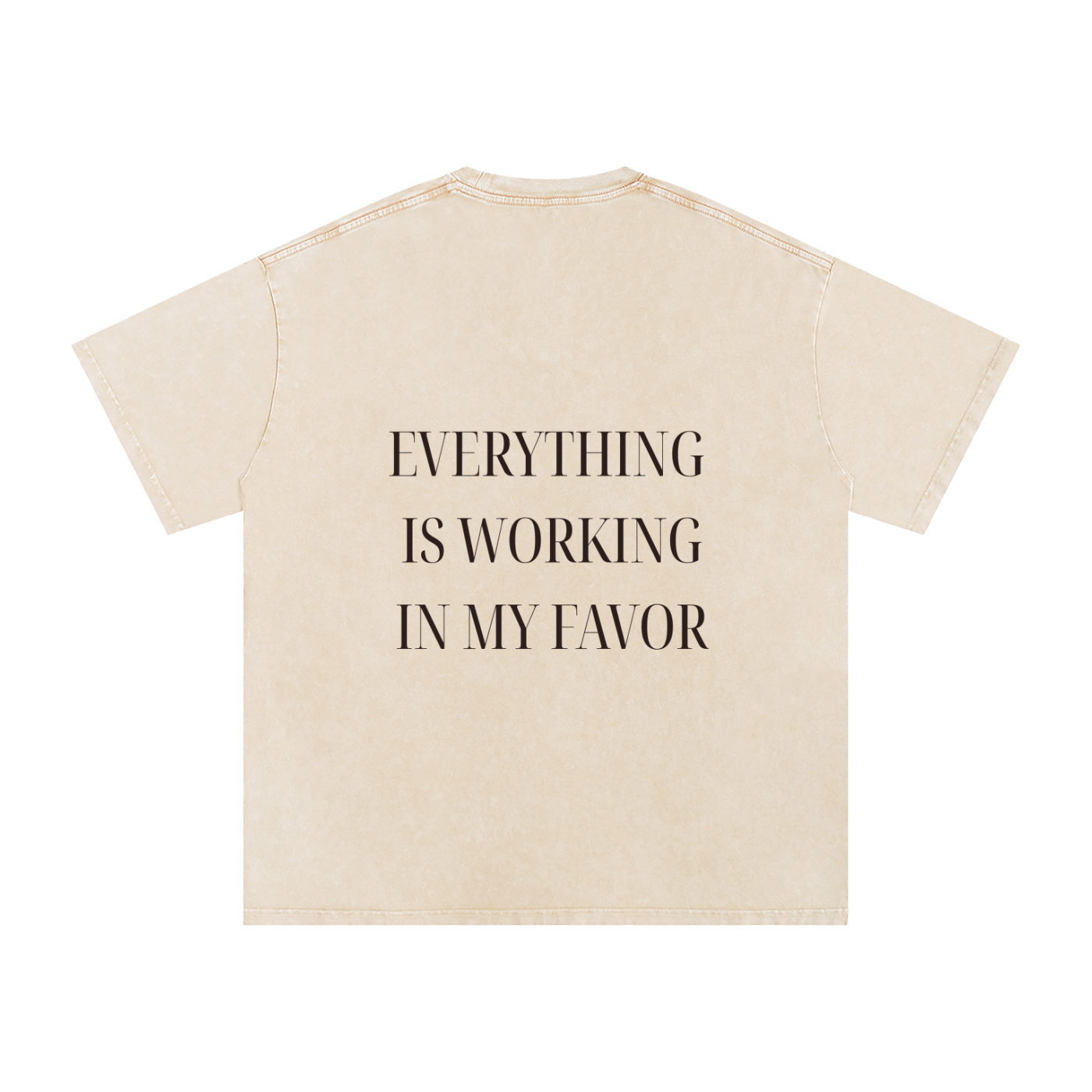 Everything Is Working in My Favor Oversized Tee – Apricot